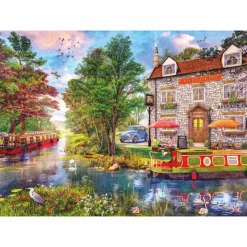 Gibsons - Riverside Inn - 1000 Piece Jigsaw Puzzle Online