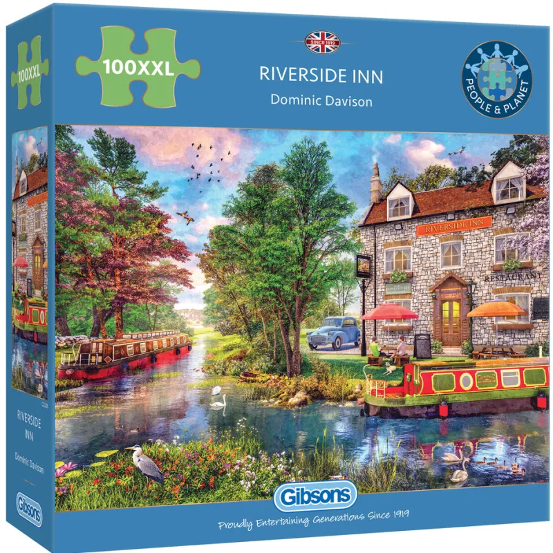 Gibsons - Riverside Inn - 100 Piece Jigsaw Puzzle Discount