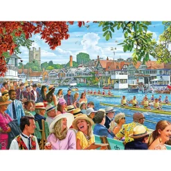 Gibsons - Rowing at the Regatta - 1000 Piece Jigsaw Puzzle Online