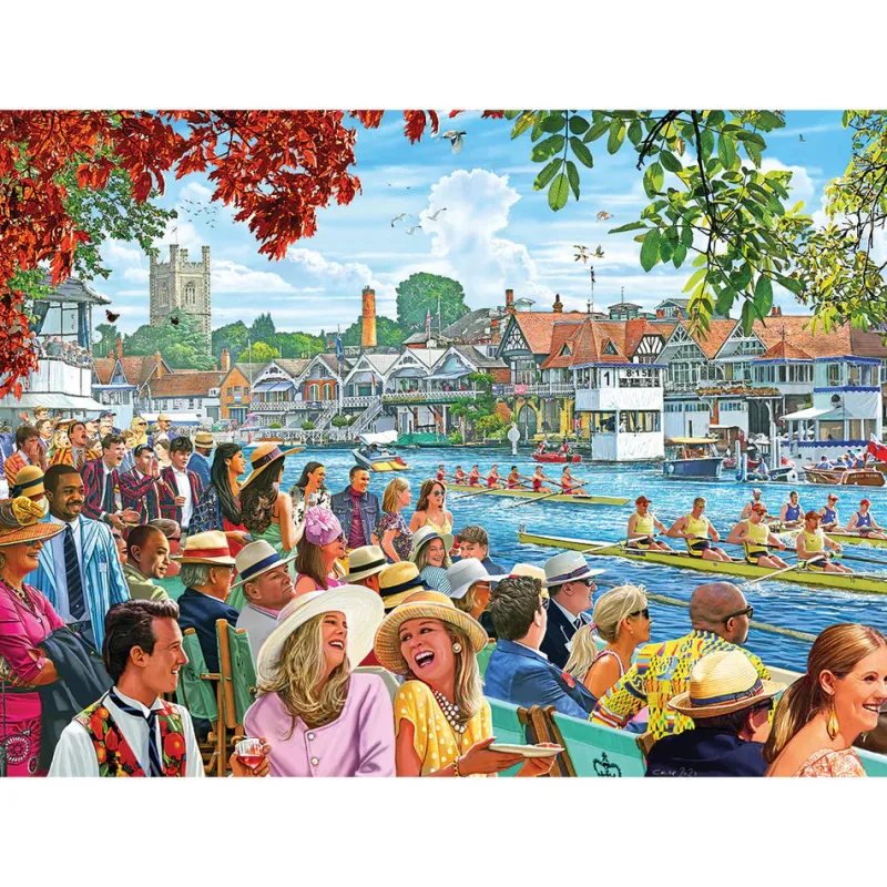Gibsons - Rowing at the Regatta - 1000 Piece Jigsaw Puzzle Online