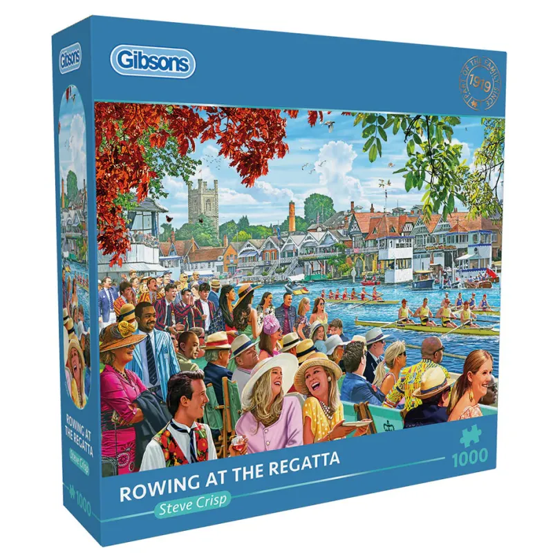 Gibsons - Rowing at the Regatta - 1000 Piece Jigsaw Puzzle Online