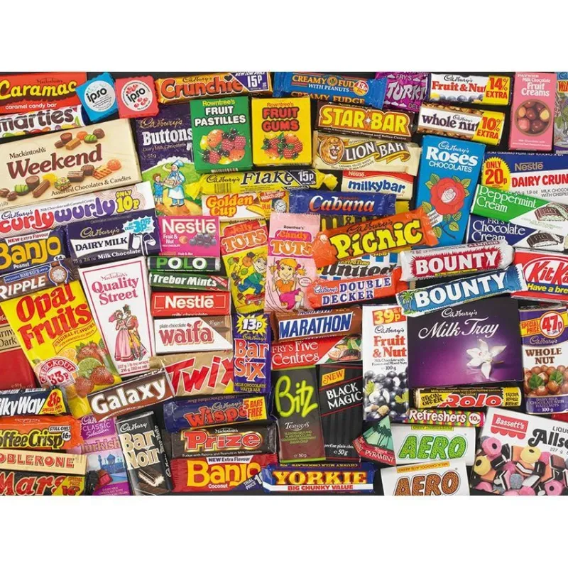 Gibsons - 1980s Sweet Memories - 1000 Piece Jigsaw Puzzle New