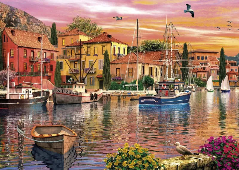 Gibsons - Sails at Sunset - 2 X 500 Piece Jigsaw Puzzle Outlet