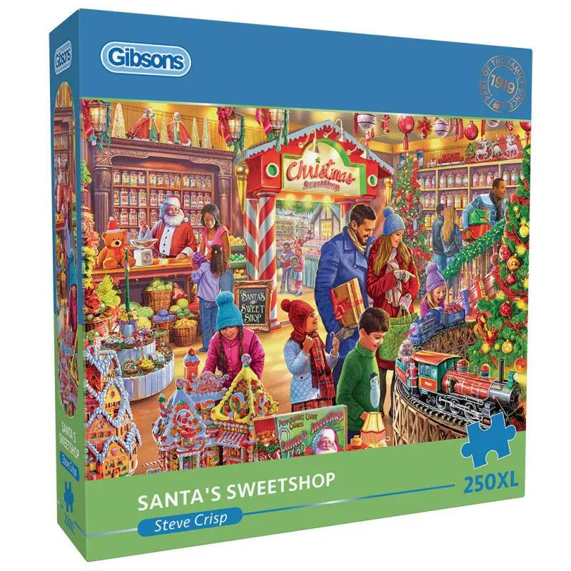 Gibsons - Santa’s Sweetshop - 250 XL Piece Jigsaw Puzzle Fashion