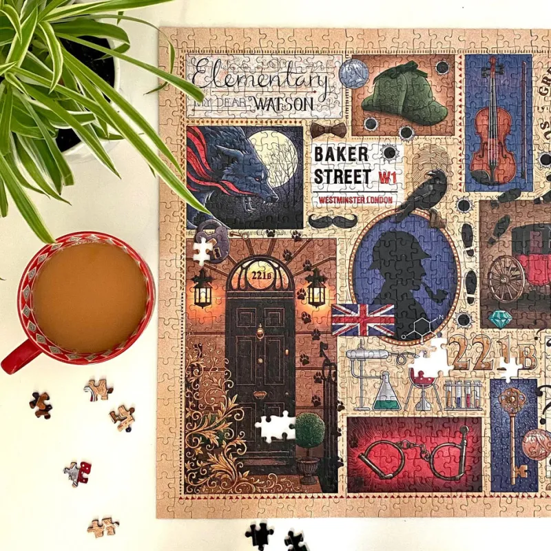 Gibsons - Sherlock Holmes - Book Club - 1000 Piece Jigsaw Puzzle Sale