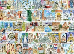 Gibsons - Sights & Sounds of Europe - 1000 Piece Jigsaw Puzzle Online
