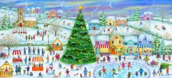 Gibsons - Skating in the Village - 636 Piece Jigsaw Puzzle Best
