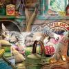 Gibsons - Snoozing in the Shed - 500 XL Piece Jigsaw Puzzle Fashion