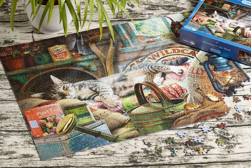 Gibsons - Snoozing in the Shed - 1000 Piece Jigsaw Puzzle New