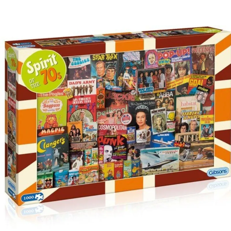 Gibsons - Spirit of the 70s - 1000 Piece Jigsaw Puzzle Fashion