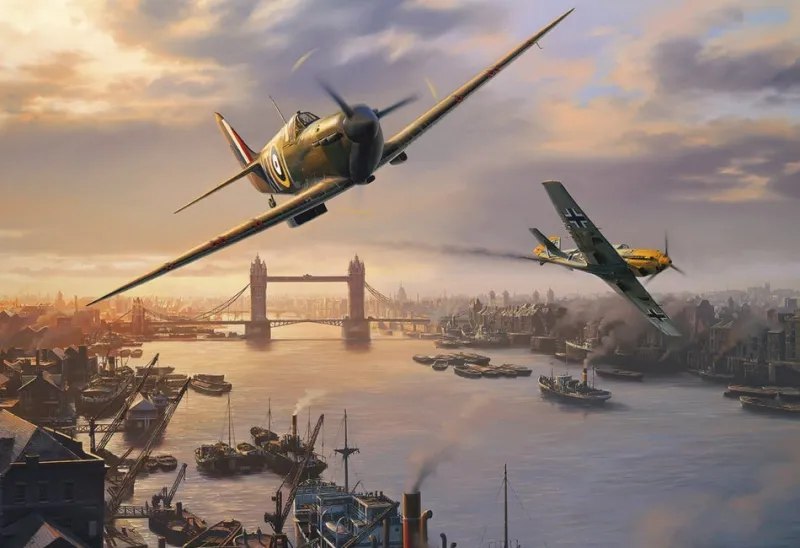 Gibsons - Spitfire Skirmish - 500 Piece Jigsaw Puzzle Discount