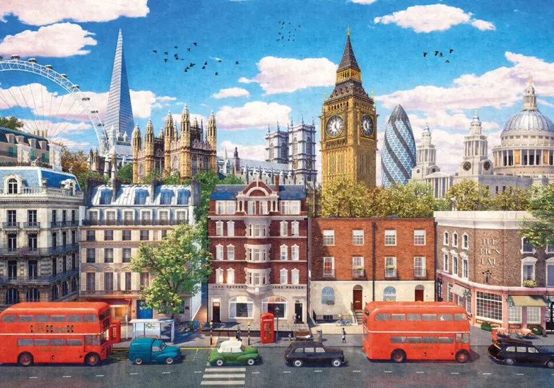 Gibsons - Streets of London - 250 XL Piece Jigsaw Puzzle Hot