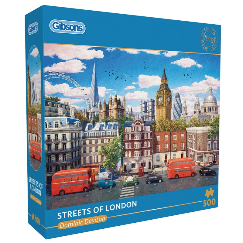 Gibsons - Streets of London - 500 Piece Jigsaw Puzzle Online