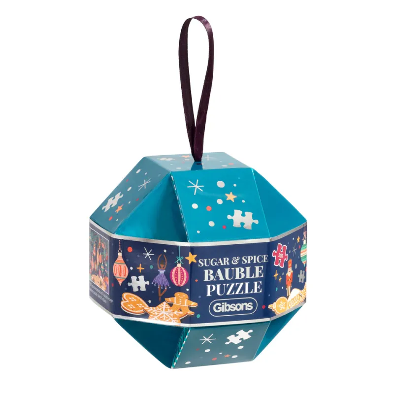 Gibsons - Sugar and Spice - 200 Piece Christmas Bauble Jigsaw Puzzle Fashion