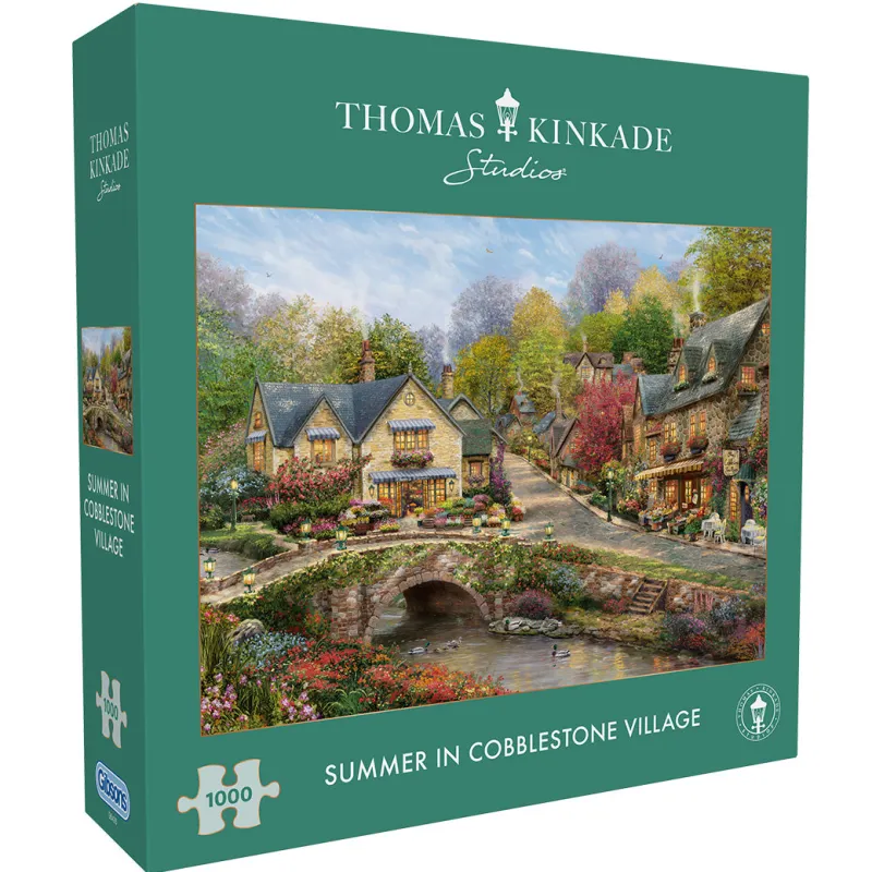 Gibsons - Summer in Cobblestone Village - 1000 Piece Jigsaw Puzzle New