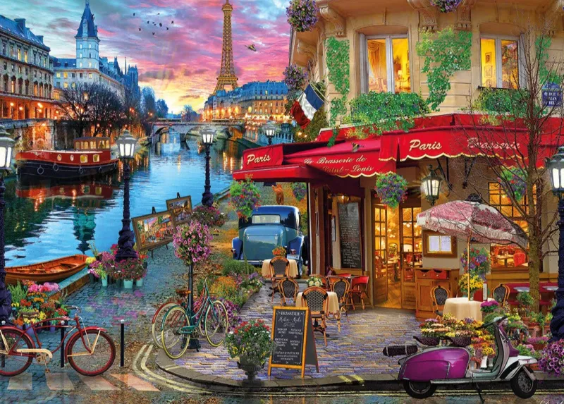 Gibsons - Sunset on the Seine - 500 XL Piece Jigsaw Puzzle Hot