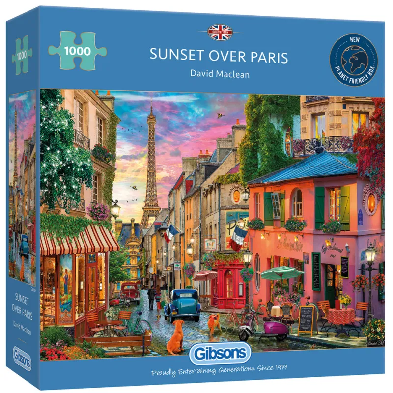 Gibsons - Sunset over Paris - 1000 Piece Jigsaw Puzzle Hot