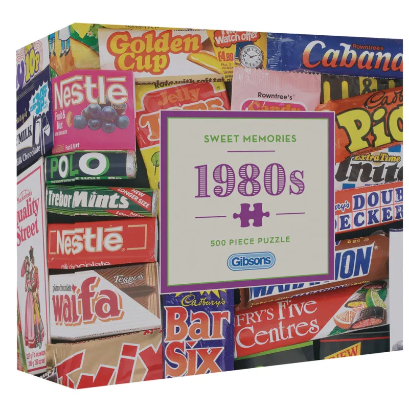 Gibsons - Sweet Memories of the 1980s - 500 Piece Jigsaw Puzzle Hot