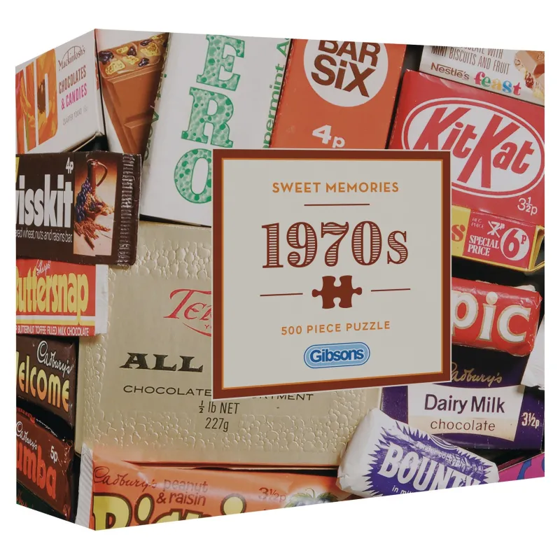 Gibsons - Sweet Memories of the 1970s - 500 Piece Jigsaw Puzzle Fashion