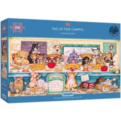 Gibsons - Tail of Two Chippys - 636 Piece Jigsaw Puzzle New