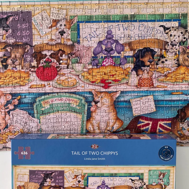 Gibsons - Tail of Two Chippys - 636 Piece Jigsaw Puzzle New