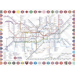 Gibsons - TFL London Underground Map - 1000 Piece Jigsaw Puzzle Sale