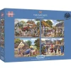 Gibsons - The Evacuees - 4 x 500 Piece Jigsaw Puzzles Best