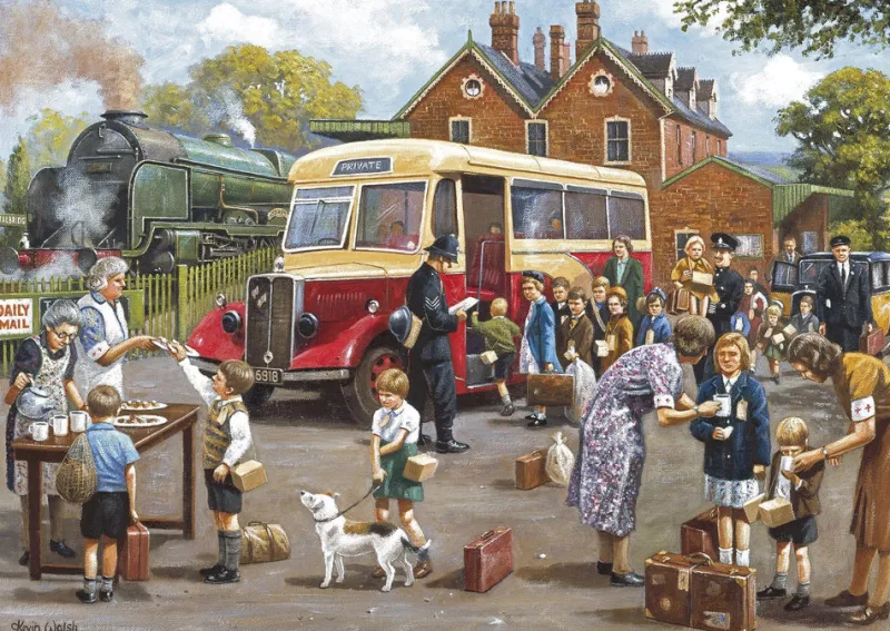 Gibsons - The Evacuees - 4 x 500 Piece Jigsaw Puzzles Best