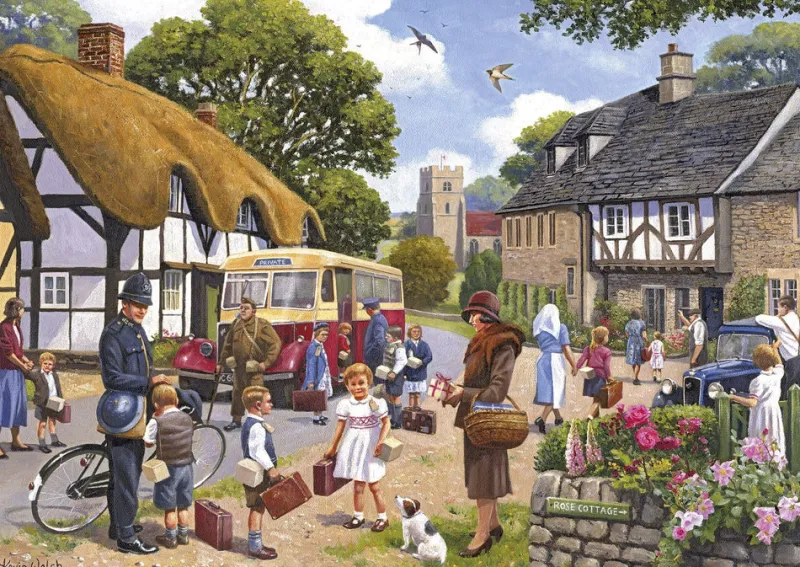 Gibsons - The Evacuees - 4 x 500 Piece Jigsaw Puzzles Best