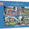 Gibsons - The Gardener's Round - 4 x 500 Piece Jigsaw Puzzles Sale