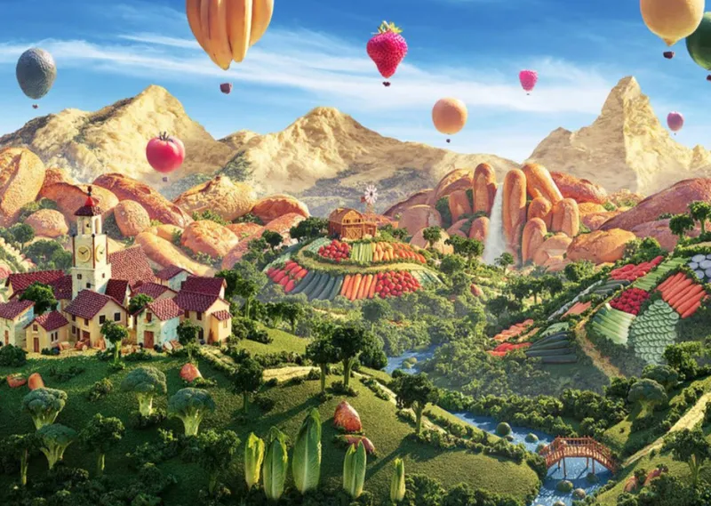 Gibsons - The Land of Plenty - 1000 Piece Jigsaw Puzzle Discount