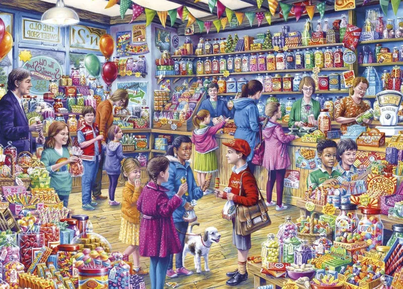 Gibsons - The Old Sweet Shop - 1000 Piece Jigsaw Puzzle Hot