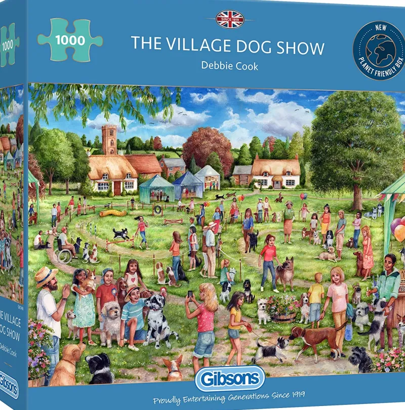Gibsons - The Village Dog Show - 1000 Piece Jigsaw Puzzle New