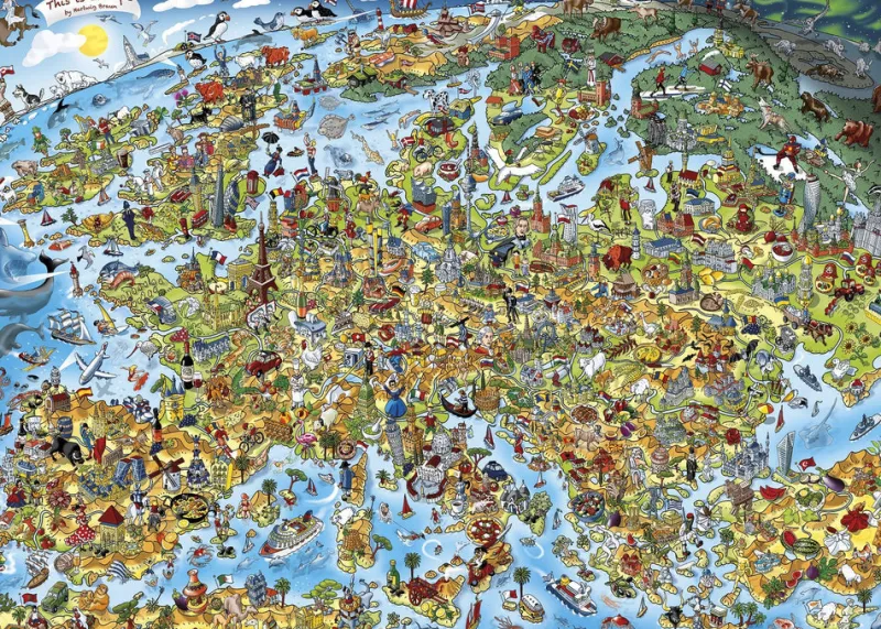 Gibsons - This is Europe - 1000 Piece Jigsaw Puzzle Fashion
