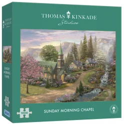 Gibsons - Thomas Kinkade: Sunday Morning Chapel - 1000 Piece Jigsaw Puzzle Discount