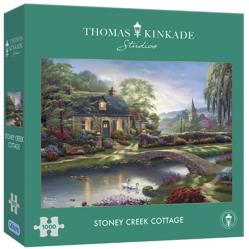 Gibsons - Thomas Kinkade: Stoney Creek Cottage - 1000 Piece Jigsaw Puzzle Sale