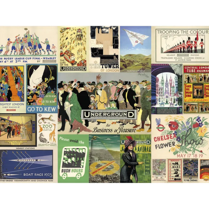Gibsons - Transport For London Heritage Posters - 1000 Piece Jigsaw Puzzle New