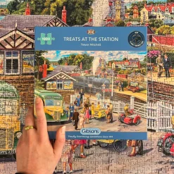 Gibsons - Treats at the Station - 1000 Piece Jigsaw Puzzle Clearance