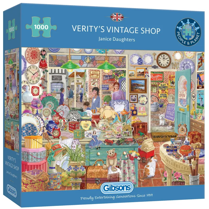 Gibsons - Verity's Vintage Shop - 1000 Piece Jigsaw Puzzle Online
