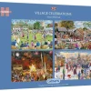 Gibsons - Village Celebrations - 4 x 500 Piece Jigsaw Puzzles Discount