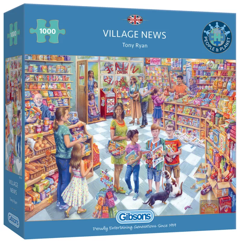 Gibsons - Village News - 1000 Piece Jigsaw Puzzle Online