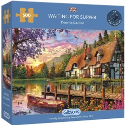 Gibsons - Waiting for Supper - 500 Piece Jigsaw Puzzle Hot