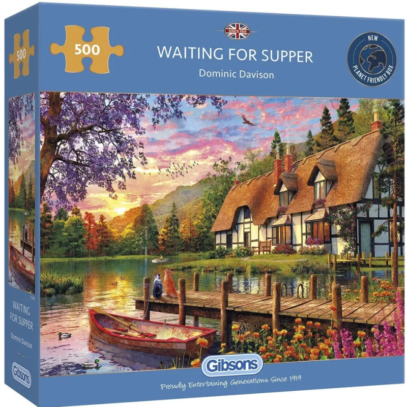 Gibsons - Waiting for Supper - 500 Piece Jigsaw Puzzle Hot
