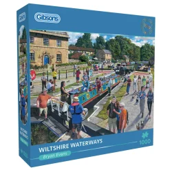 Gibsons - Wiltshire Waterways - 1000 Piece Jigsaw Puzzle Hot
