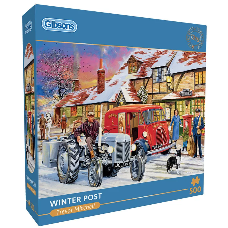 Gibsons - Winter Post - 500 Piece Jigsaw Puzzle New