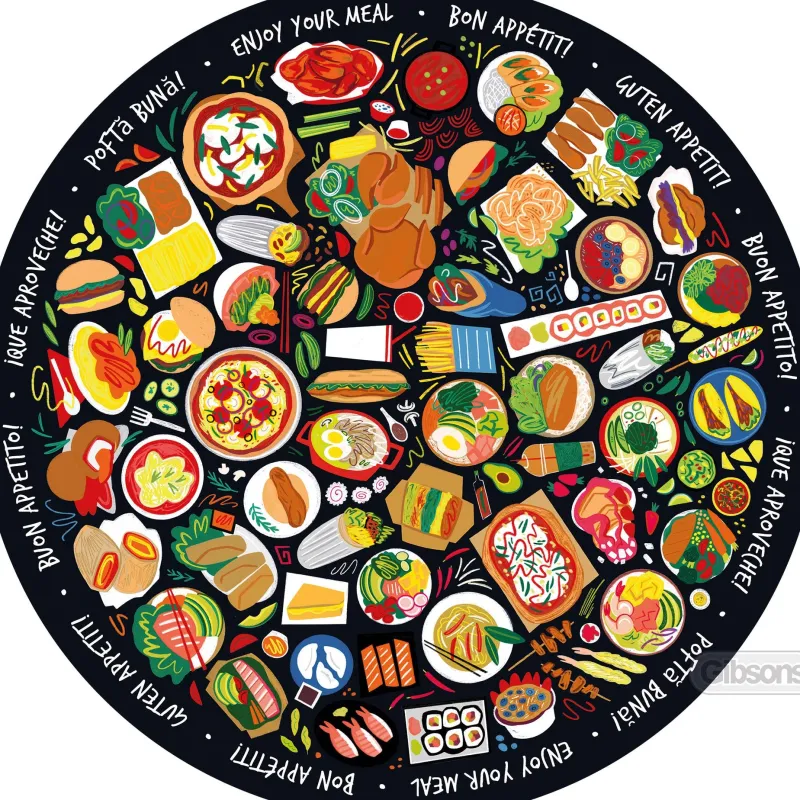 Gibsons - World Food - 500 Piece Jigsaw Puzzle Sale