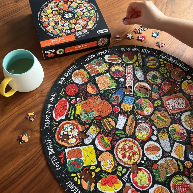 Gibsons - World Food - 500 Piece Jigsaw Puzzle Sale