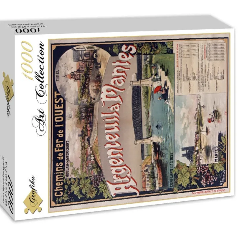 Grafika - Affiche Chemins de Fer : Argenteuil-Mantes, 1893 - 1000 Piece Jigsaw Puzzles Best