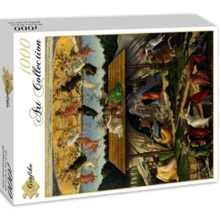 Grafika - Botticelli Sandro : La Nativité Mystique, 1500-1501 - 1000 piece jigsaw puzzle Online