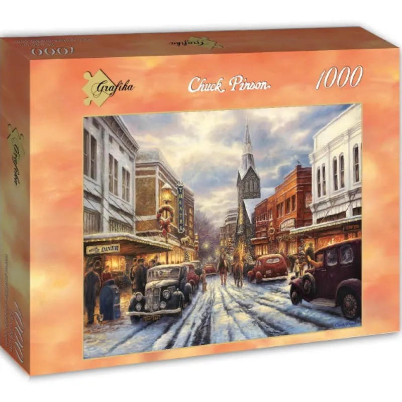 Grafika 00809 Chuck Pinson - The Warmth of Small Town Living - 1000 Piece Jigsaw Puzzle Online